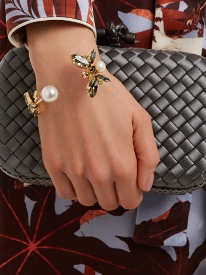 ERDEM Insect crystal-embellished cuff ~ statement jewellery ~ beautiful bracelets ~ luxe accessory