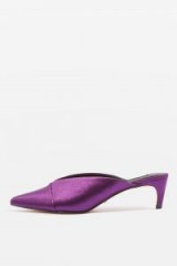 TOPSHOP JULIETTE V-Cut Mules / chic purple shoes