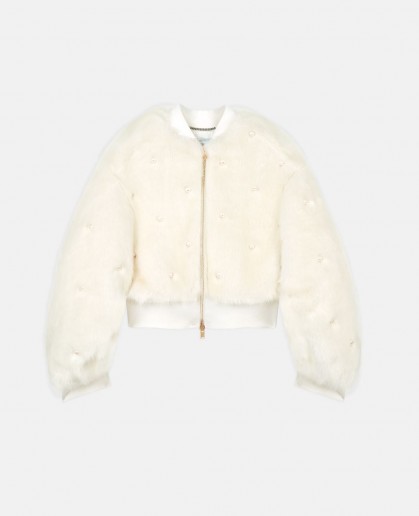 STELLA McCARTNEY Kiernand Fur Free Fur Bomber Jacket ~ luxe jackets ~ winter glamour