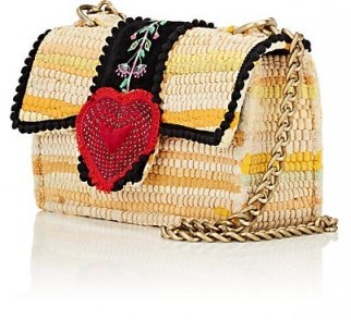 KOORELOO Divine Bijoux Shoulder Bag ~ luxe fabric chain strap bags - flipped