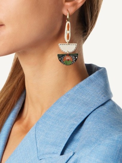 ISABEL MARANT Ma Vallee resin earrings ~ statement jewellery - flipped