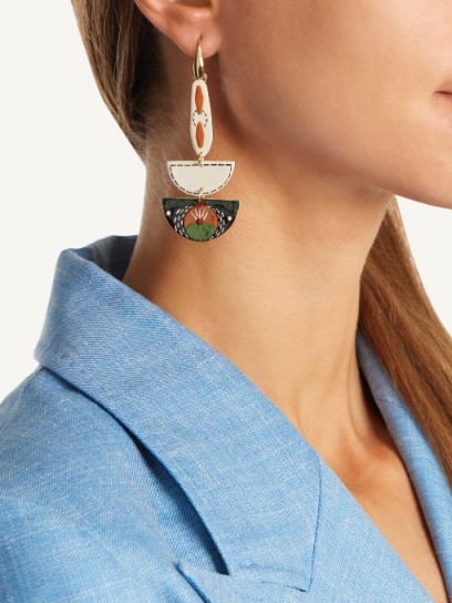 ISABEL MARANT Ma Vallee resin earrings ~ statement jewellery