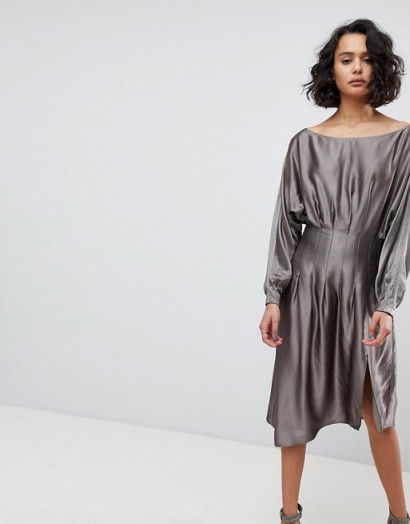 AllSaints Metallic Dress / slinky dresses