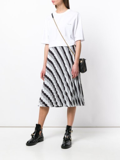 BALENCIAGA Sunray Pleated Skirt | striped spring skirts