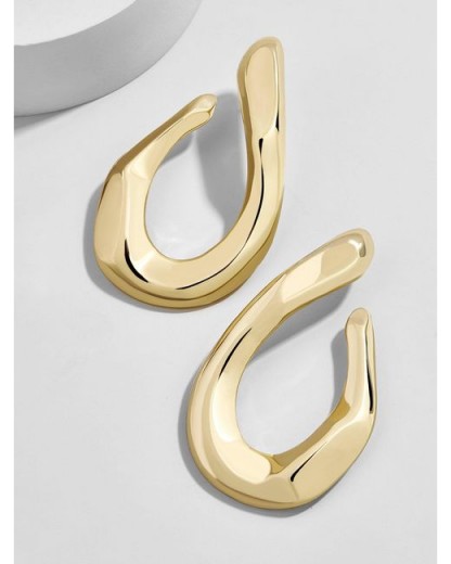 BAUBLEBAR AVANI DROP EARRINGS | large gold-tone statement jewellery