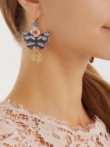 DOLCE & GABBANA Butterfly and heart-drop earrings ~ beautiful Italian statement jewellery