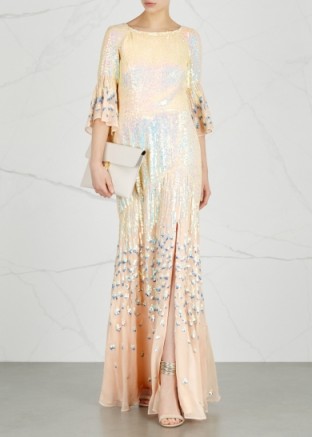 TEMPERLEY Celestial sequinned chiffon gown ~ luxe embellished gowns ~ beautiful event dresses