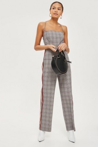 Topshop Checked Jumpsuit | strappy back jumpsuits - flipped