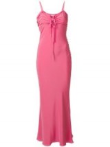 CHRISTIAN DIOR VINTAGE long dress – pink strappy maxi dresses