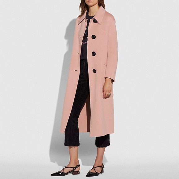 COACH 1941 Luxury Wool Trench BLUSH | luxe coats
