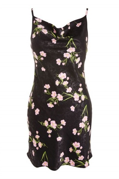 Topshop Floral Cowl Neck Slip Dress | casual cami dresses | spring/summer day time look - flipped