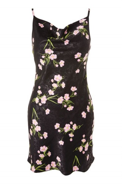 Topshop Floral Cowl Neck Slip Dress | casual cami dresses | spring/summer day time look