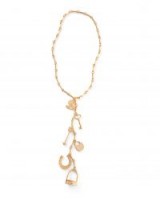 Ralph Lauren Gold-Plated Charm Necklace / gold tone charms / feature necklaces