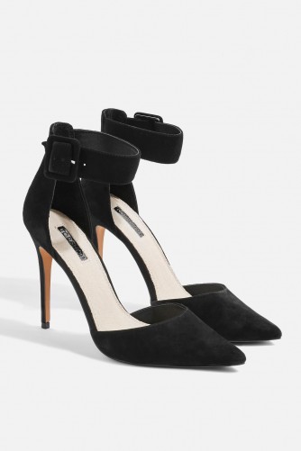 Topshop GRACE Wide Ankle Strap Heel Court Shoes | party courts
