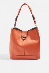 Topshop Harper Hardware Hobo Bag | orange shoulder bags