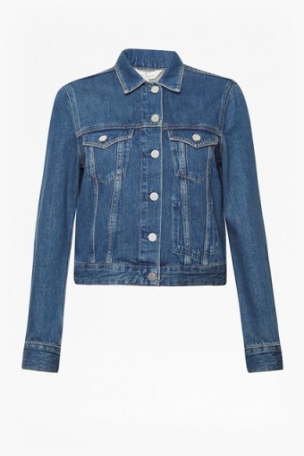 FRENCH CONNECTION MICRO WESTERN DENIM JACKET | classic blue jackets