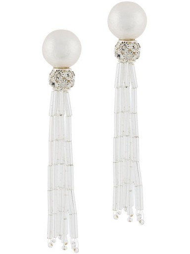 MOY PARIS tassel earring – glamorous statement jewellery – cocktail earrings - flipped