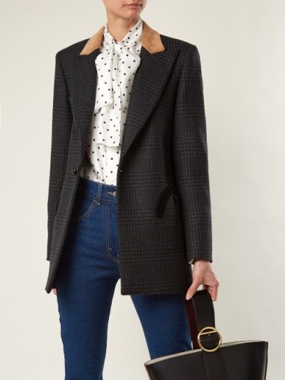 BLAZÉ MILANO Out and About Prince of Wales-checked blazer ~ stylish day jackets - flipped