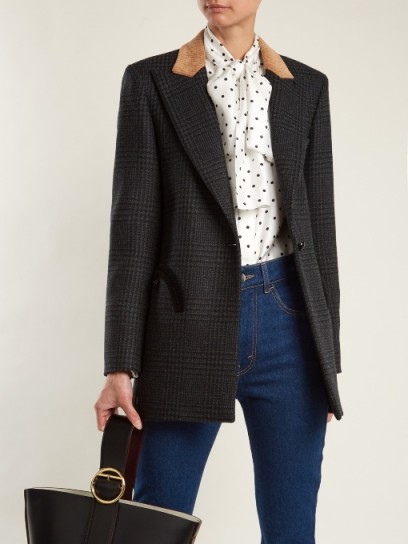 BLAZÉ MILANO Out and About Prince of Wales-checked blazer ~ stylish day jackets