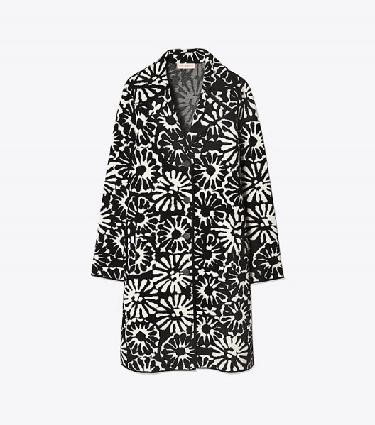 TORY BURCH ROSALIE COAT ~ floral coats ~ chic outerwear