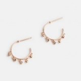 SAMANTHA WILLS UTOPIAN ADVENTURE PETITE HOOPS | small rose-gold crystal hoop earrings