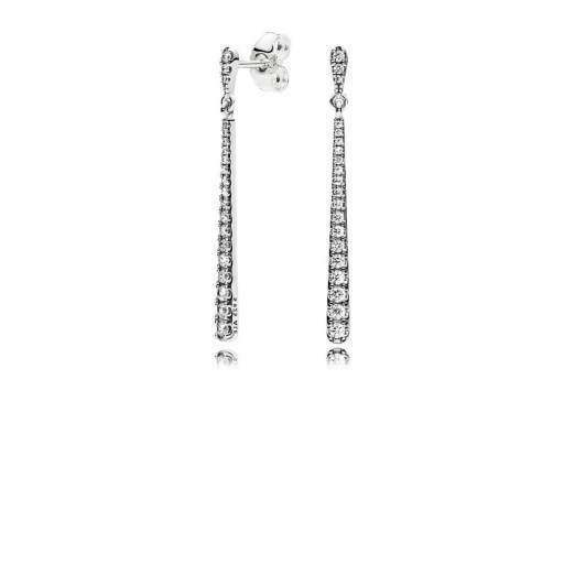 PANDORA Shooting Stars Drop Earrings | glamorous clear stone jewellery - flipped