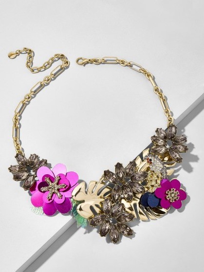 BAUBLEBAR QUEEN OF BLOOMS STATEMENT NECKLACE | floral necklaces - flipped
