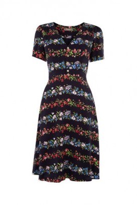OASIS STRIPE DITSY SKATER ~ floral vintage style dresses - flipped
