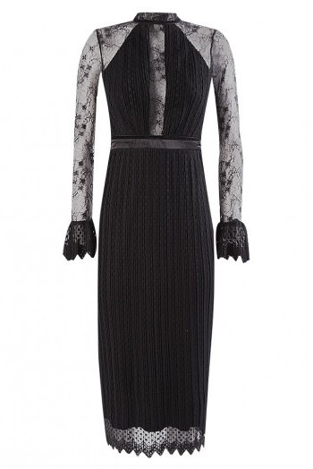 TFNC Nolita Black Midi Dress | open back party dresses - flipped