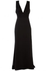 TFNC Tasya Black Maxi Dress | long plunge front occasion dresses