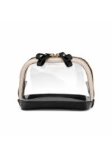 ASPINAL OF LONDON The hepburn cosmetic case ~ clear monochrome PU make-up bags