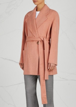 ACNE STUDIOS Anyka rose wool and cashmere blend coat