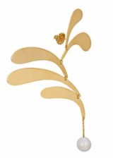 ANISSA KERMICHE Mobile Doré gold-plated single earring ~ sculptural drop earrings