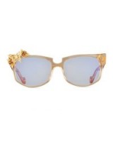 Anna-Karin Karlsson Seeking Summer Transparent Cat-Eye Optical Frames, Beige ~ embellished acetate sunglasses