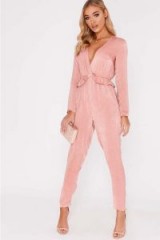 BINKY PINK TWIST FRONT PLUNGE JUMPSUIT ~ going out jumpsuits ~ glamorous style