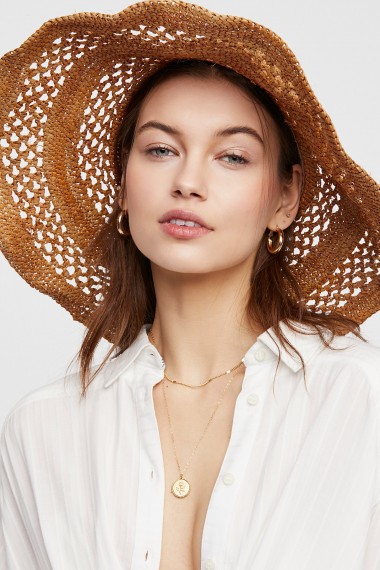 ale by Alessandra Camille Raffia Straw Hat. FLOPPY SUN HATS
