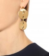 CHLOÉ Tiered disc earrings