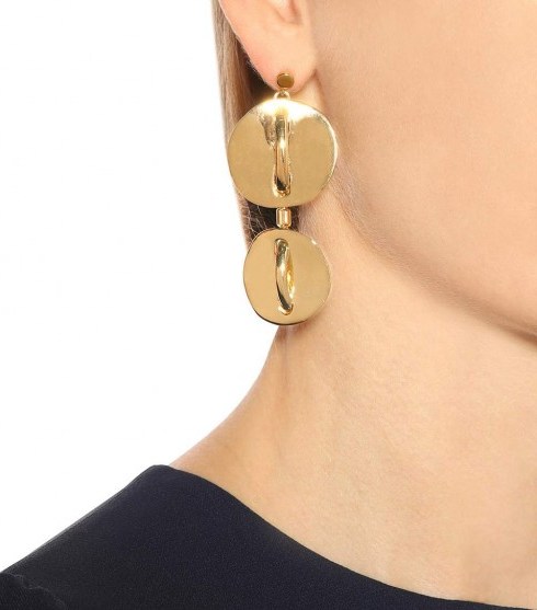 CHLOÉ Tiered disc earrings - flipped