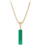 David Yurman 18k Barrel Charm Amulet Pendant, Green Onyx – stylish pendants
