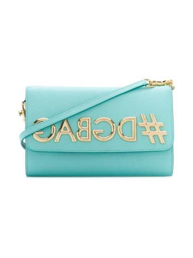 DOLCE & GABBANA DG Millennials shoulder bag | small turquoise-blue handbags - flipped