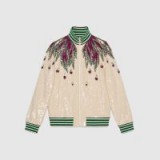 GUCCI Embroidered sequin jacket | luxe bomber jackets