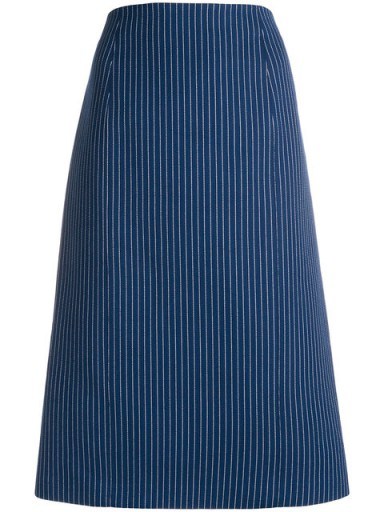 FENDI pinstripe midi skirt ~ blue stripe A-line skirts - flipped