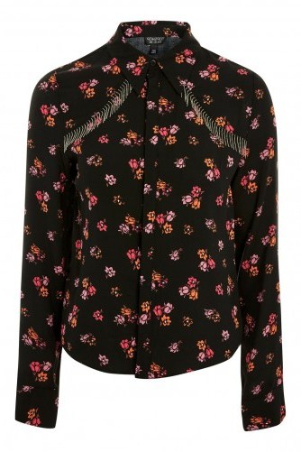 TOPSHOP Floral Fringe Shirt. FRINGED WESTERN SHIRTS - flipped