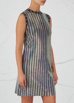GUCCI Iridescent studded stretch-knit dress ~ crystal stud embellished dresses - flipped