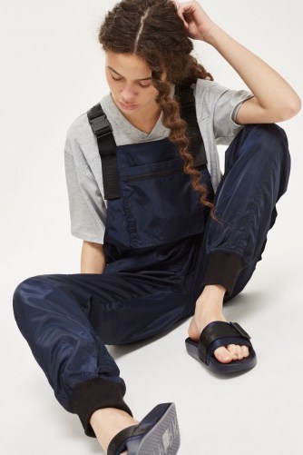 Ivy Park Harness Dungarees | navy-blue overalls - flipped
