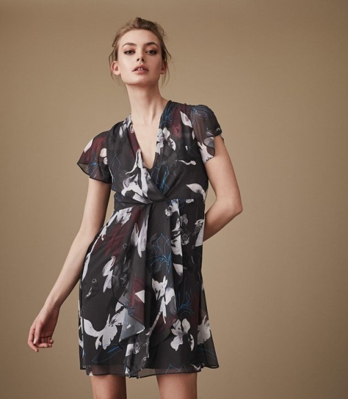 REISS KATE FLORAL-PRINT DRESS ~ floaty feminine dresses