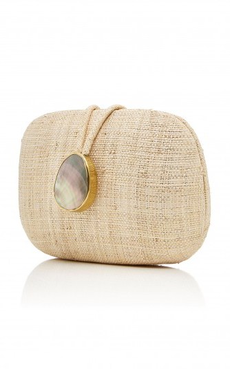 KAYU Adeline Straw Clutch. NATURAL EVENING BAGS - flipped