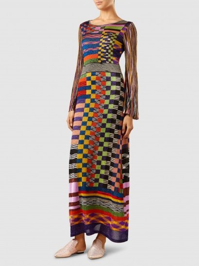 MISSONI‎ Metallic Crochet-Knit Maxi Dress ~ long multicoloured dresses - flipped