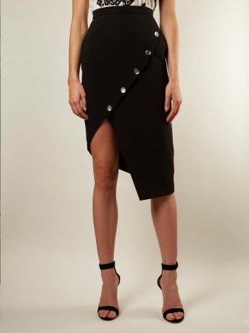 ALTUZARRA Paul asymmetric-hem skirt ~ chic black skirts - flipped