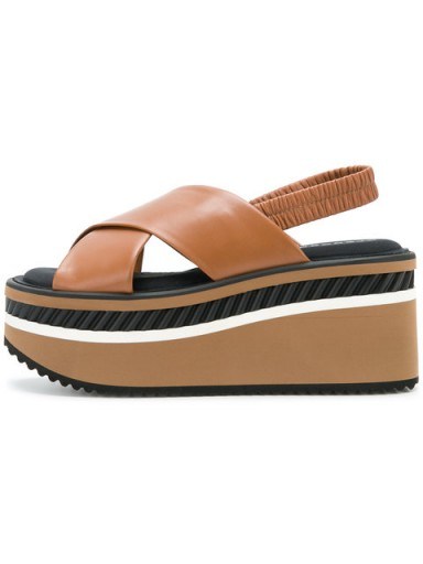 ROBERT CLERGERIE Omin flatform sandals / chunky slingback flatforms - flipped